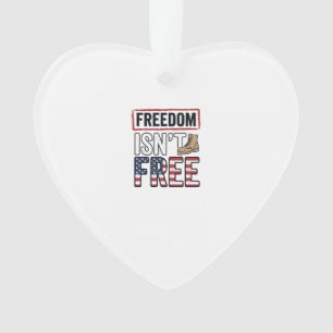Freedom Isnt Free Vintage Patriotic Shirt Design_1 Ornament