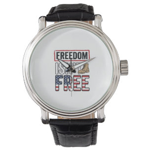 Freedom Isnt Free Vintage Patriotic Shirt Design_1 Watch