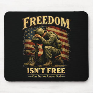 Freedom isnt patriotic soldier one nation under mouse pad