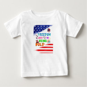 Freedom Jersey Lies In Being Bold Baby T-Shirt