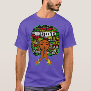 Freedom Juneteenth Black Girl Magic Melanin Women T-Shirt