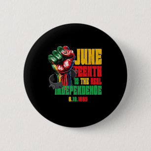 Freedom Juneteenth Is The Real Independence Day 18 6 Cm Round Badge