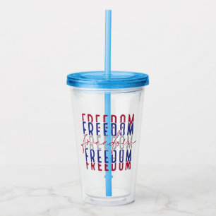 Freedom Kamala Harris Acrylic Tumbler