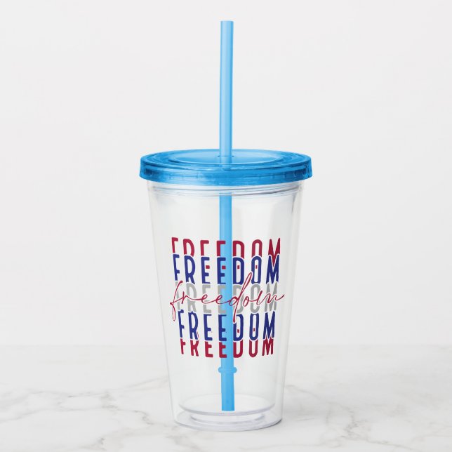 Freedom Kamala Harris Acrylic Tumbler (Front)