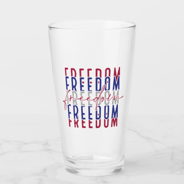 Freedom Kamala Harris Glass (Front)