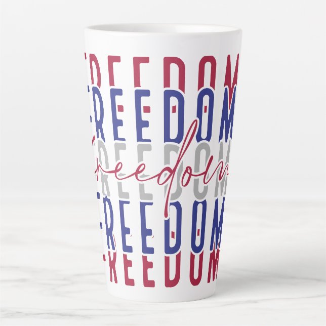 Freedom Kamala Harris Latte Mug (Front)