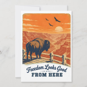 Freedom Looks Good Canyon Card