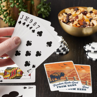Freedom Looks Good Canyon Playing Cards