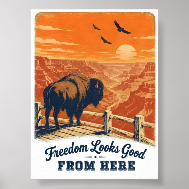 Freedom Looks Good Canyon Poster (Front)