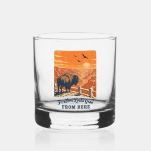 Freedom Looks Good Canyon Whiskey Glass