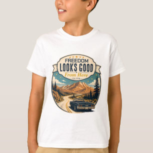 Freedom Looks Good From Here Boy's T-shirt