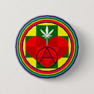 FREEDOM LOVE and JOY 6 Cm Round Badge