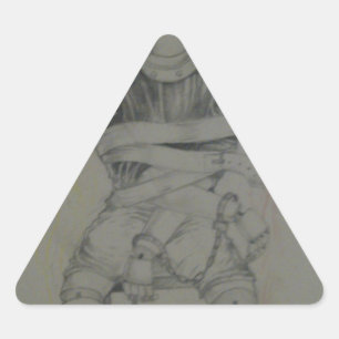 Freedom Love Peace and Unity Triangle Sticker