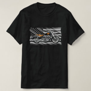 Freedom Machine Steel Over Stripes Power Ride   T-Shirt
