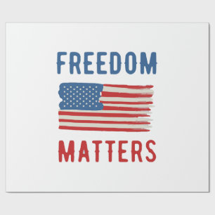 Freedom Matters Wrapping Paper
