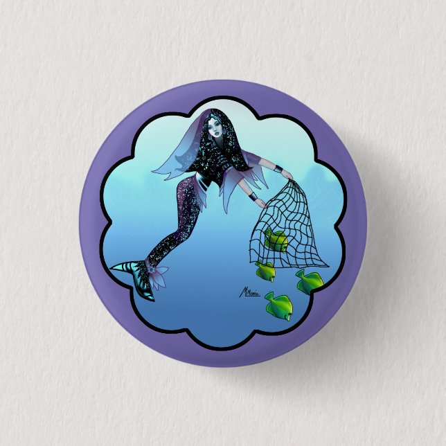 Freedom Mermaid Button (Front)