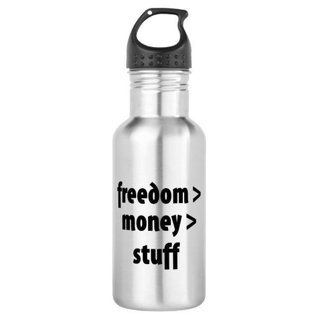 Freedom > Money > Stuff 532 Ml Water Bottle (Front)