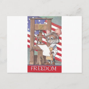 Freedom Mouse Postcard