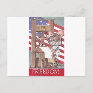 Freedom Mouse Postcard