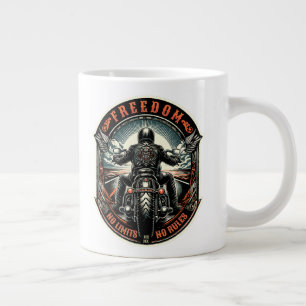 Freedom – No Limits, No Rules Large Coffee Mug