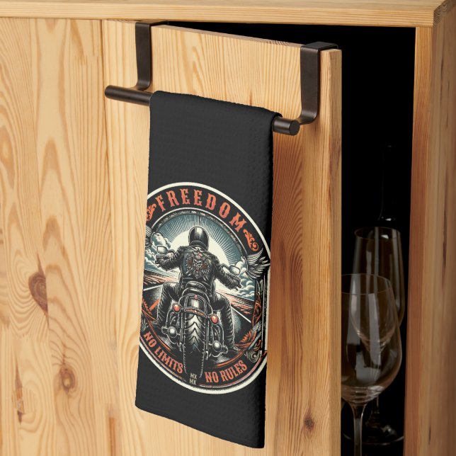 Freedom – No Limits, No Rules Tea Towel (Thirds Fold)