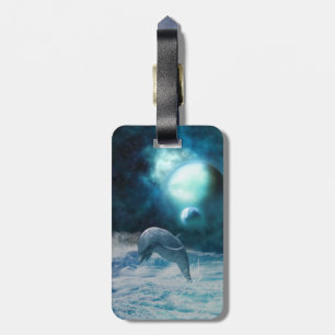 Freedom Of Dolphins Luggage Tag