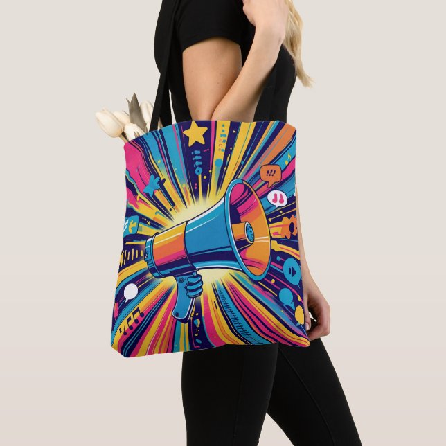 Freedom of Expression Tote Bag (Close Up)