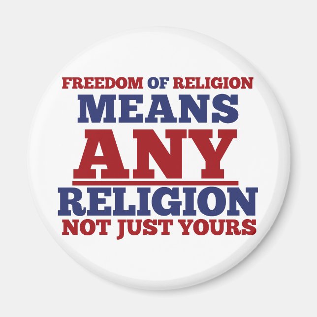 Freedom of Religion Magnet (Front)