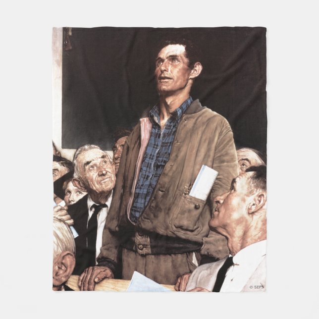 Freedom Of Speech Fleece Blanket (Front)