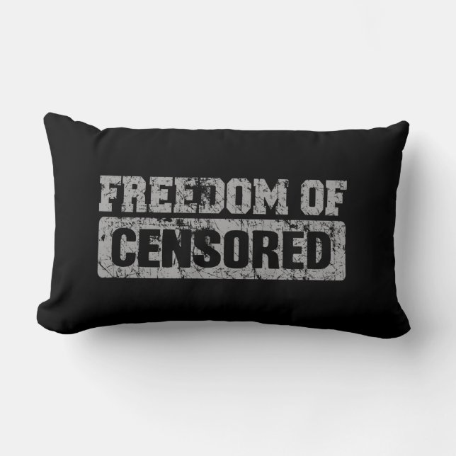 Freedom of Speech Maybe Not Lumbar Cushion (Front)