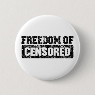 Freedom of Speech Maybe Not So 6 Cm Round Badge
