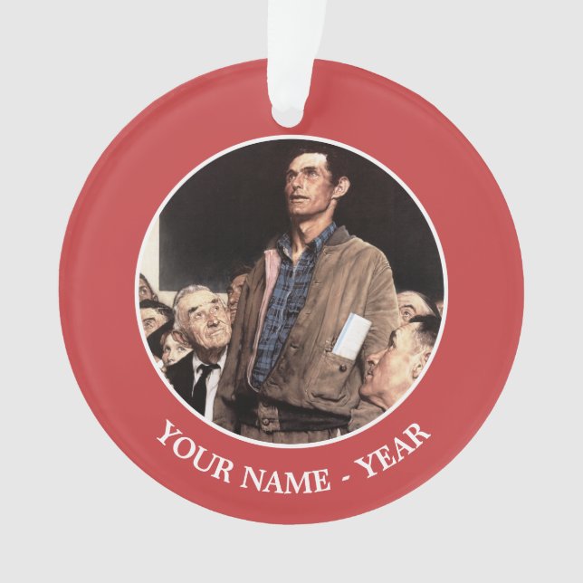 Freedom Of Speech Ornament (Front)