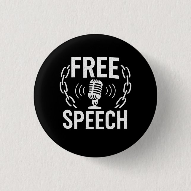 Freedom of Speech Pin – Your Voice Matters Badge (Front)