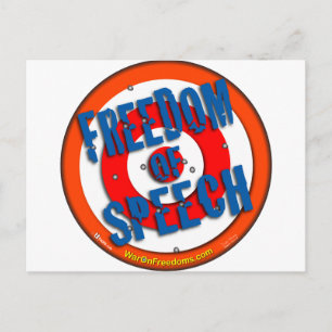 Freedom of Speech Postcard
