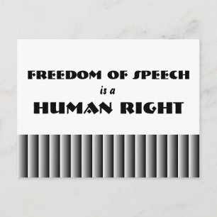 Freedom of Speech Postcard