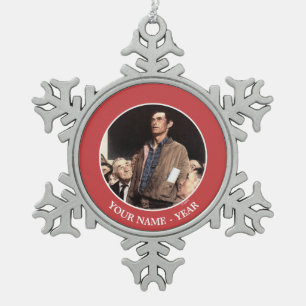 Freedom Of Speech Snowflake Pewter Christmas Ornament