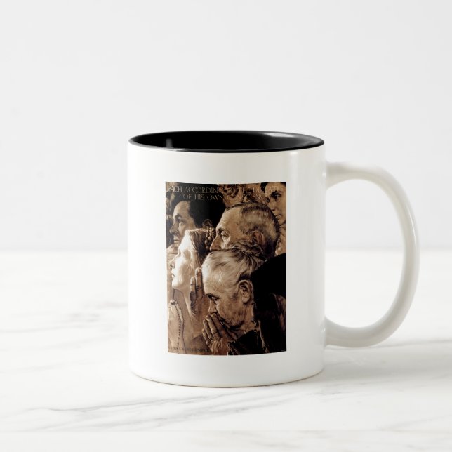 Freedom of Worship Two-Tone Coffee Mug (Right)