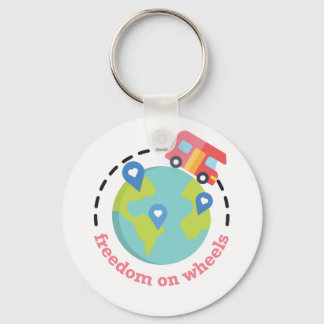 Freedom on Wheels Key Ring