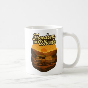 Freedom on Wheels Retro Adventure Coffee Mug