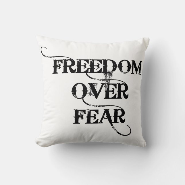 Freedom Over Fear Cushion (Front)