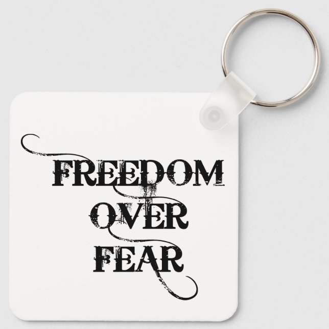 Freedom Over Fear Key Ring (Back)