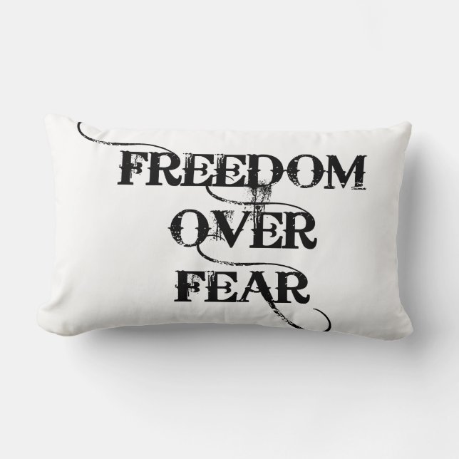 Freedom Over Fear Lumbar Cushion (Front)