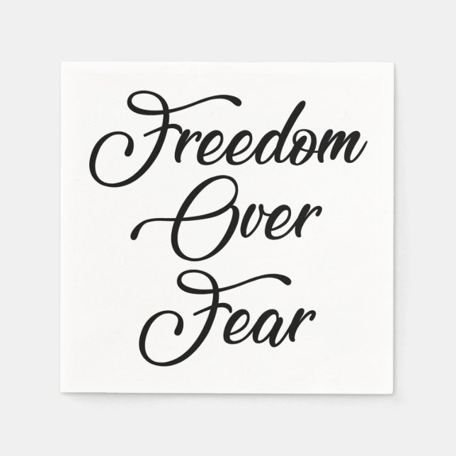 Freedom Over Fear Napkin (Front)