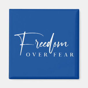 Freedom Over Fear Native American Veterans Day Magnet