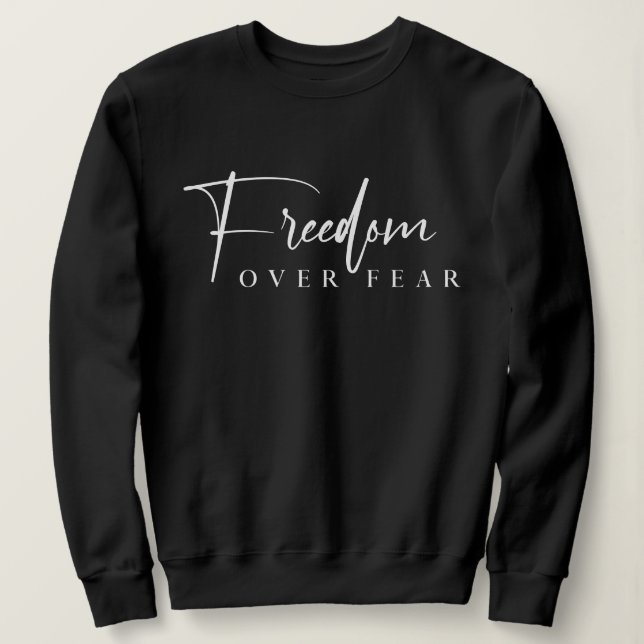 Freedom Over Fear Native American Veterans Day Sweatshirt (Design Front)