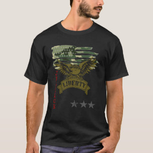 Freedom Over Fear Pro Gun USA Flag 2nd Amendment   T-Shirt