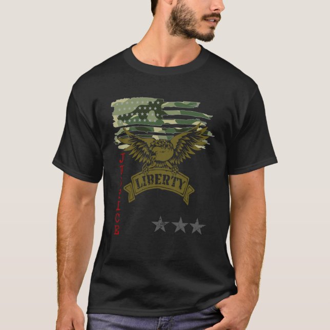 Freedom Over Fear Pro Gun USA Flag 2nd Amendment   T-Shirt (Front)
