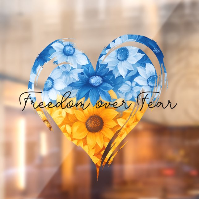 Freedom Over Fear Sunflower Heart (Sheet 2)