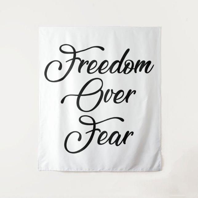 Freedom Over Fear Tapestry (Front)