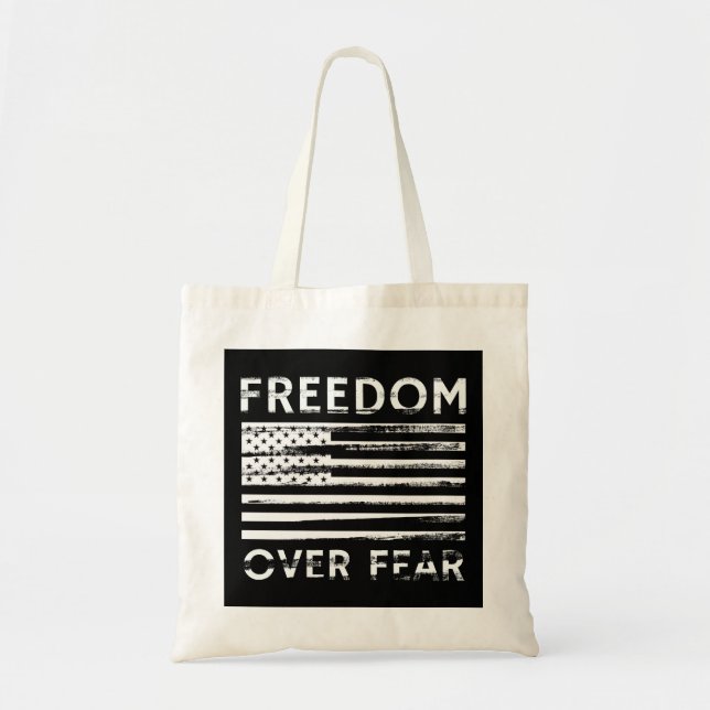 Freedom Over Fear Tote Bag (Front)